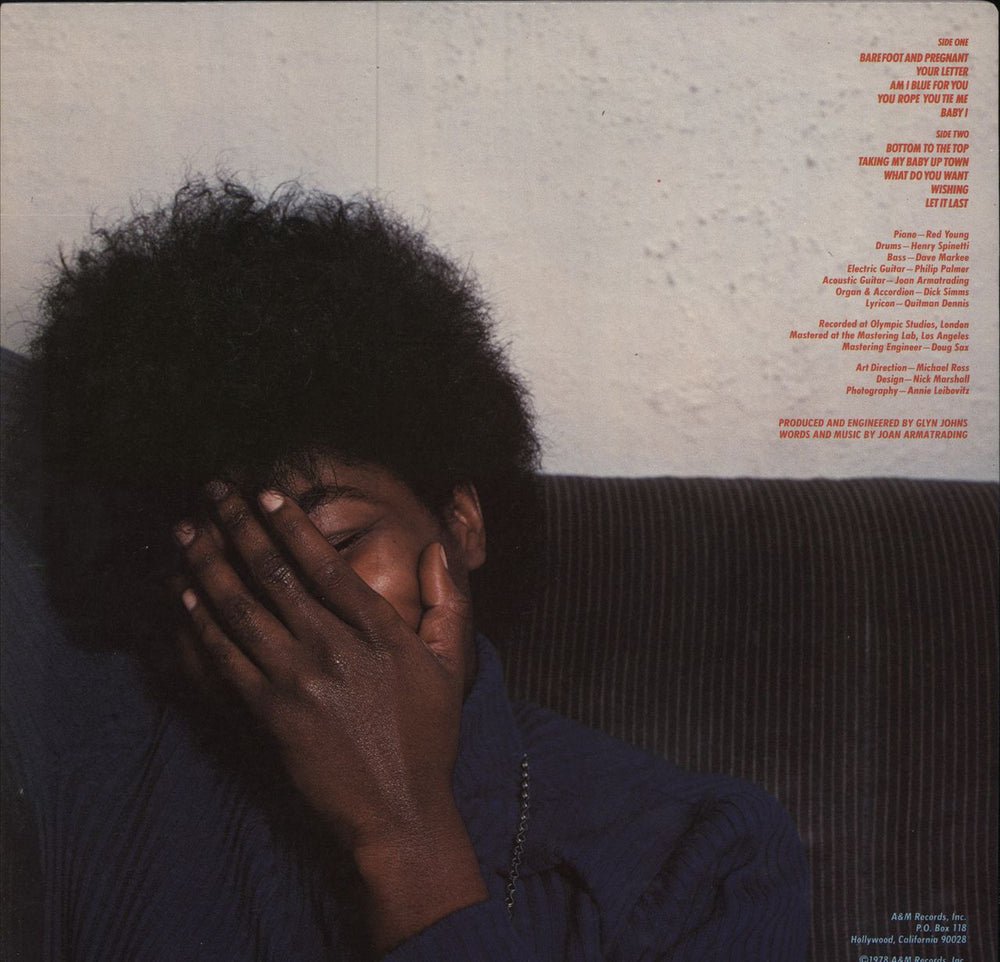 Joan Armatrading To The Limit US vinyl LP album (LP record)