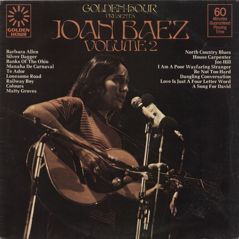 Joan Baez Joan Baez Volume 2 UK vinyl LP album (LP record) GH863