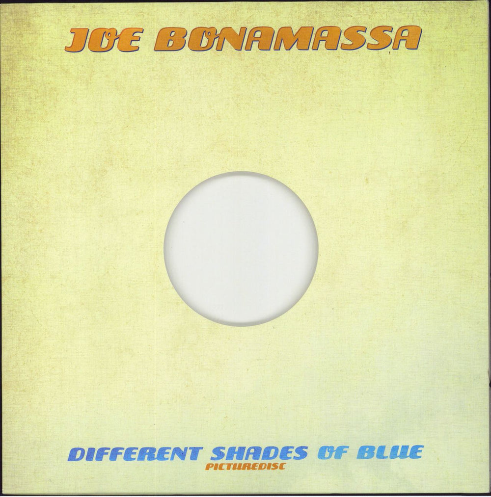 Joe Bonamassa Different Shades Of Blue UK picture disc LP (vinyl picture disc album) PRD74416