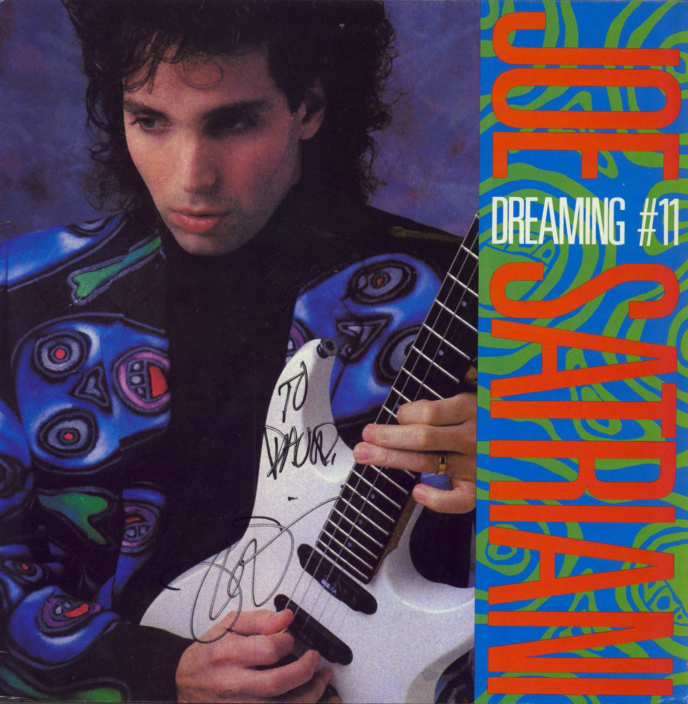 Joe Satriani Dreaming #11 - Autographed UK 12" vinyl single (12 inch record / Maxi-single) 12YUM114