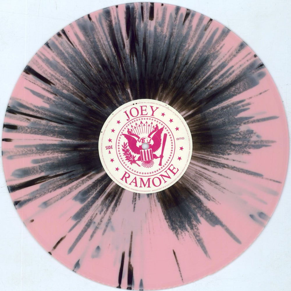 Joey Ramone Don't Worry About Me - Pink & Black Splatter US vinyl LP album (LP record) JRALPDO811576