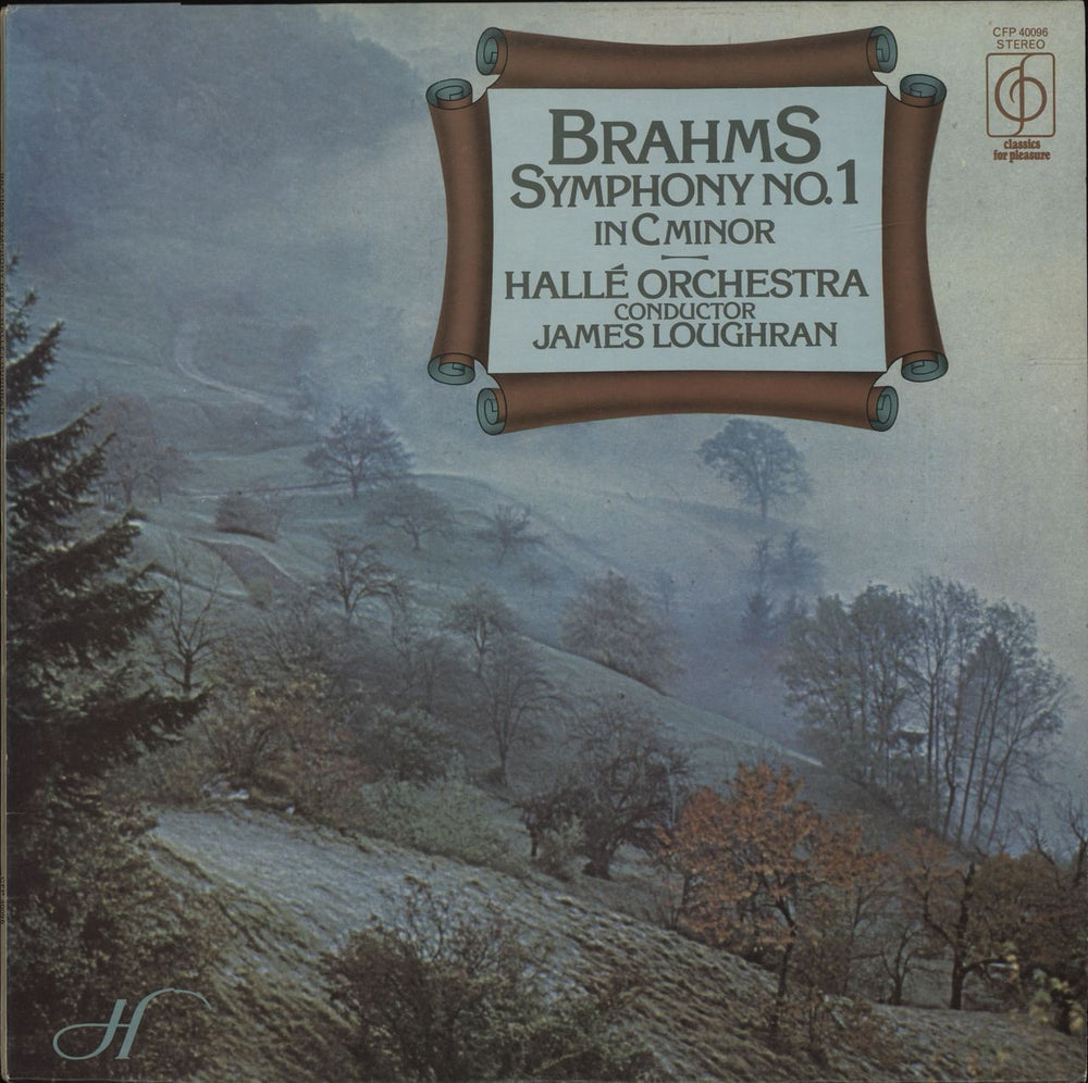 Johannes Brahms Brahms: Symphony No.1 In C Minor Op.68 UK vinyl LP album (LP record) CFP40096