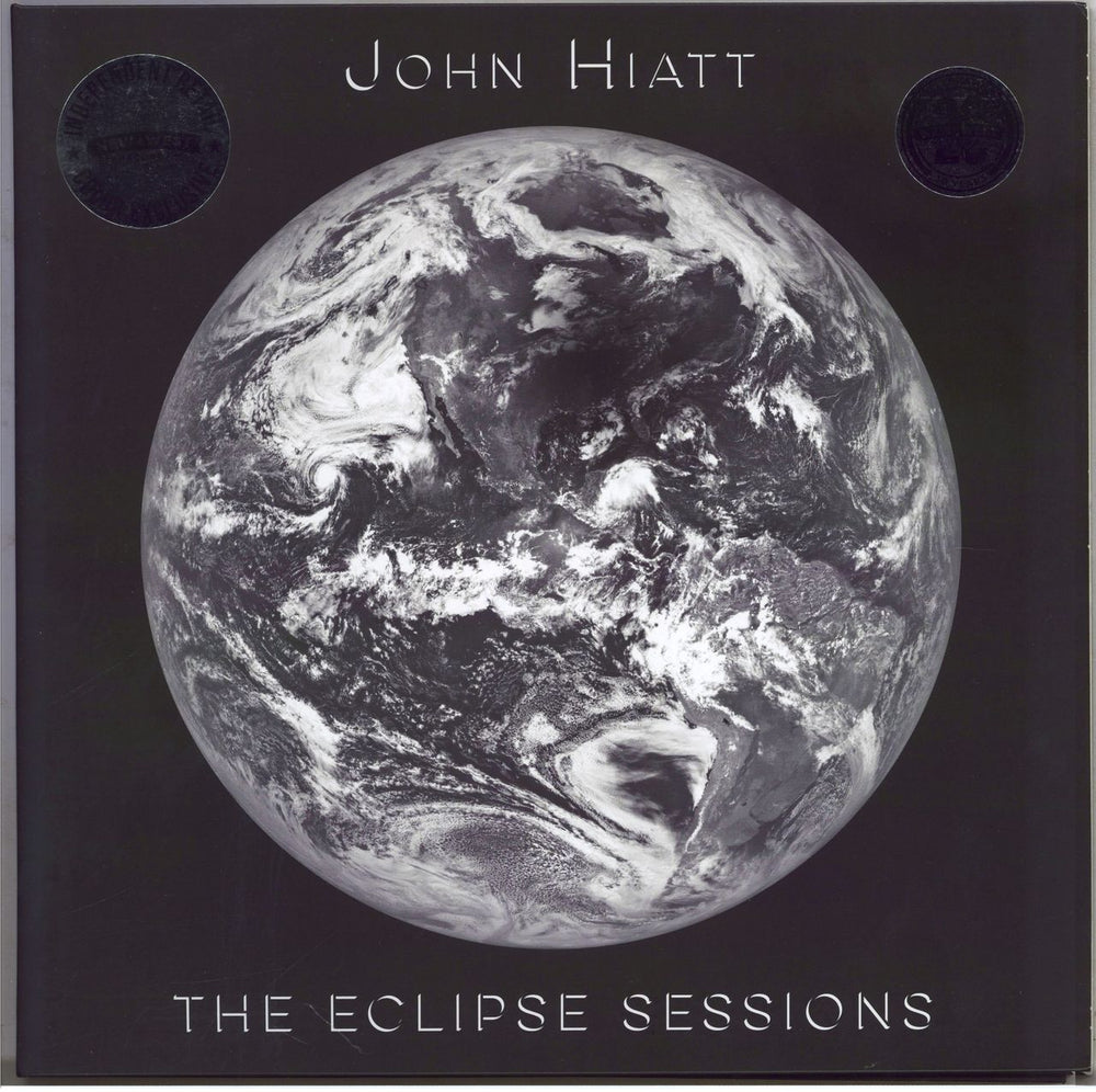 John Hiatt The Eclipse Sessions - Metallic Silver & White Split US vinyl LP album (LP record) NW5285