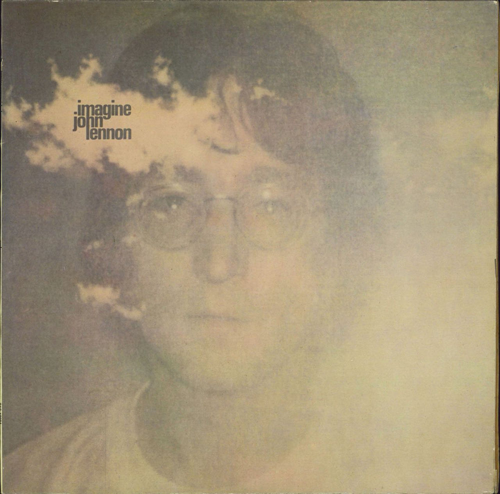 John Lennon Imagine - Postcard + lyric inner UK vinyl LP album (LP record) PAS10004