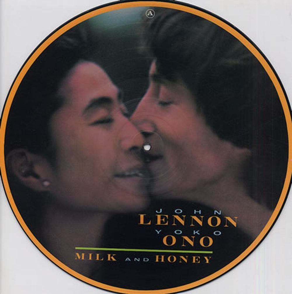 John Lennon Milk And Honey - 1st UK picture disc LP (vinyl picture disc album) POLHP5