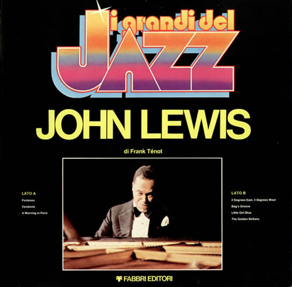 John Lewis I Grandi Del Jazz Italian vinyl LP album (LP record) GDJ62