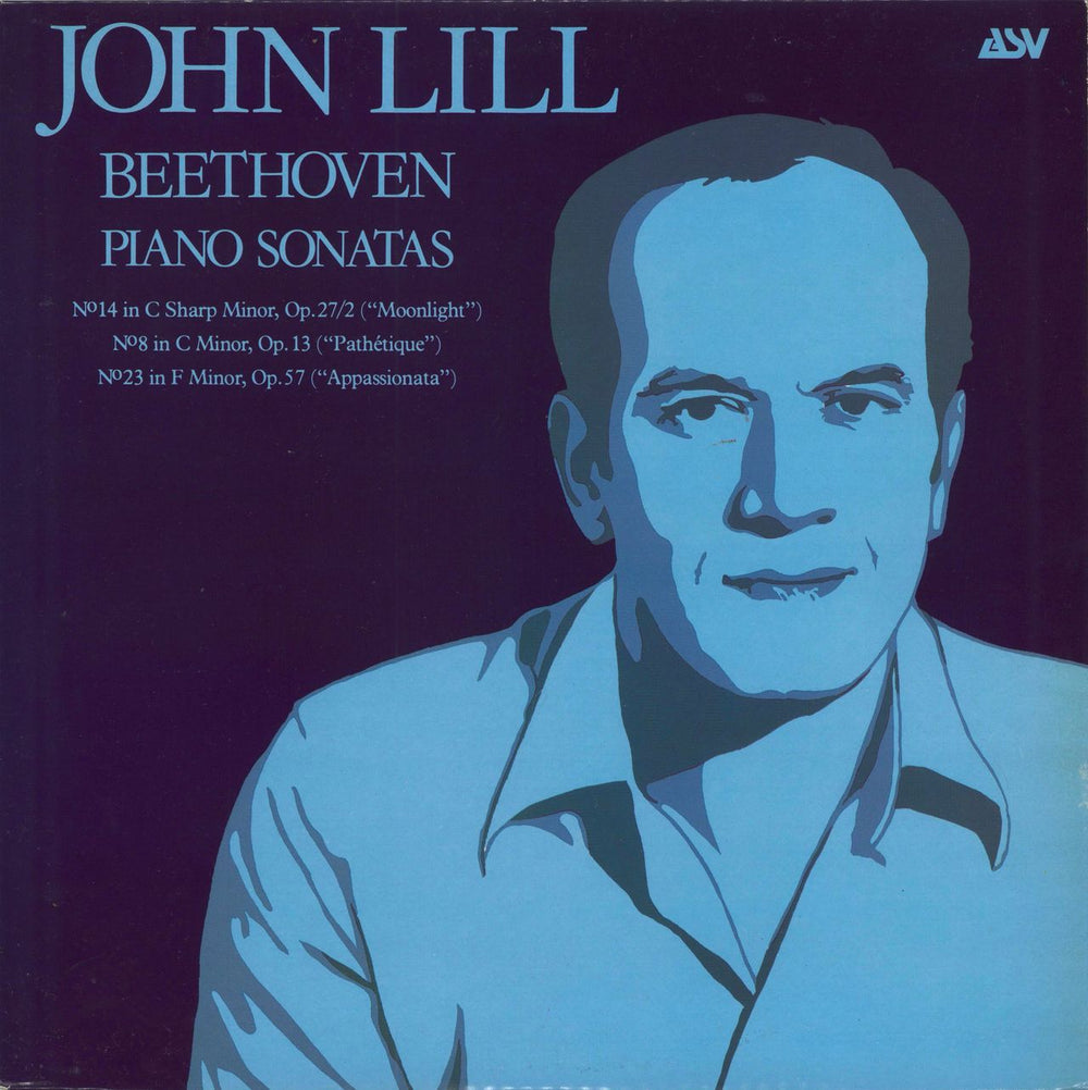 John Lill Beethoven Piano Sonatas UK vinyl LP album (LP record) ACM2015