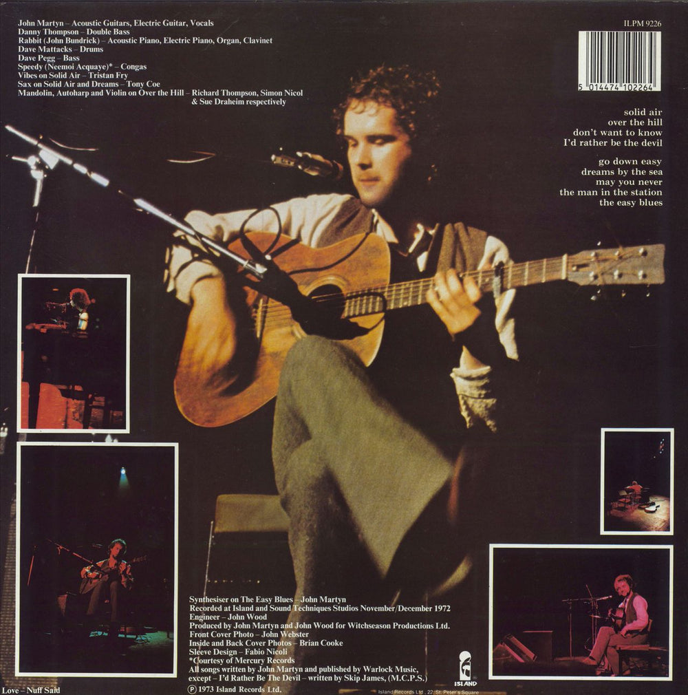 John Martyn Solid Air - Rainbow Rim UK vinyl LP album (LP record) 5014474102264