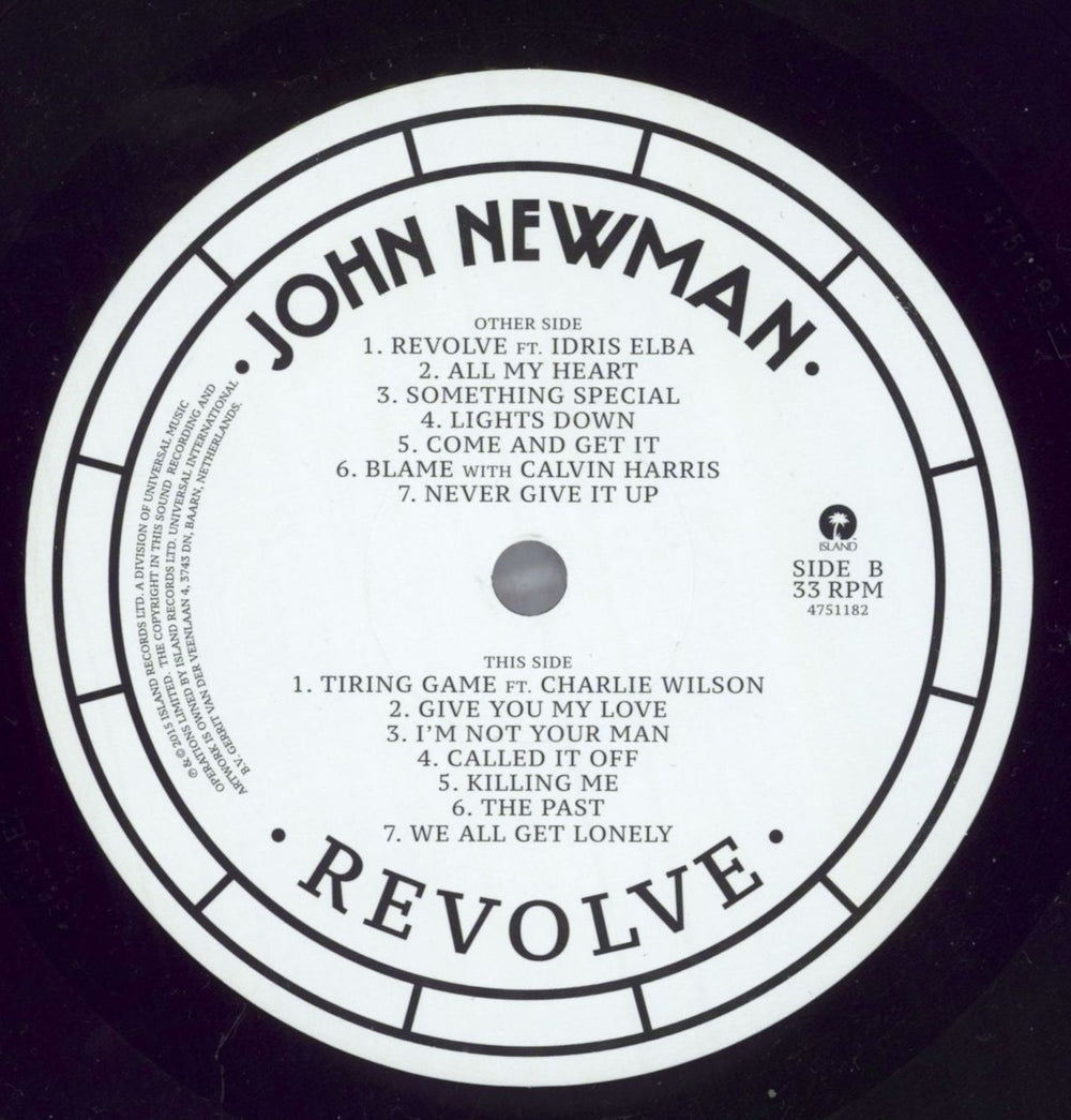 John Newman Revolve - 180gram Vinyl UK vinyl LP album (LP record) K8ILPRE822142