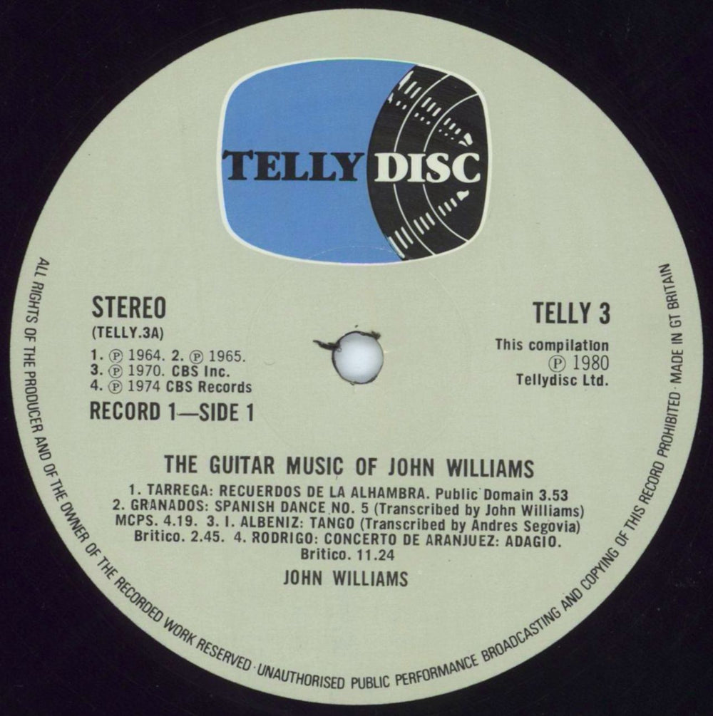 John Williams (Guitarist) The Guitar Music Of John Williams UK 2-LP vinyl record set (Double LP Album) WLA2LTH293253