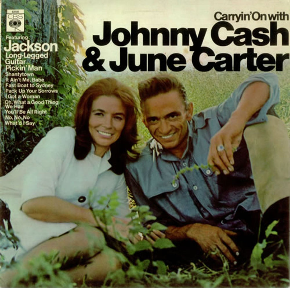 Johnny Cash Carryin' On With Johnny Cash & June Carter UK vinyl LP album (LP record) 63105