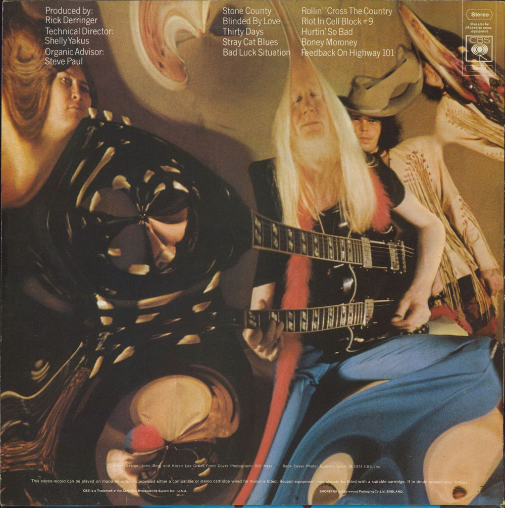 Johnny Winter Saints & Sinners UK vinyl LP album (LP record) JNWLPSA796804