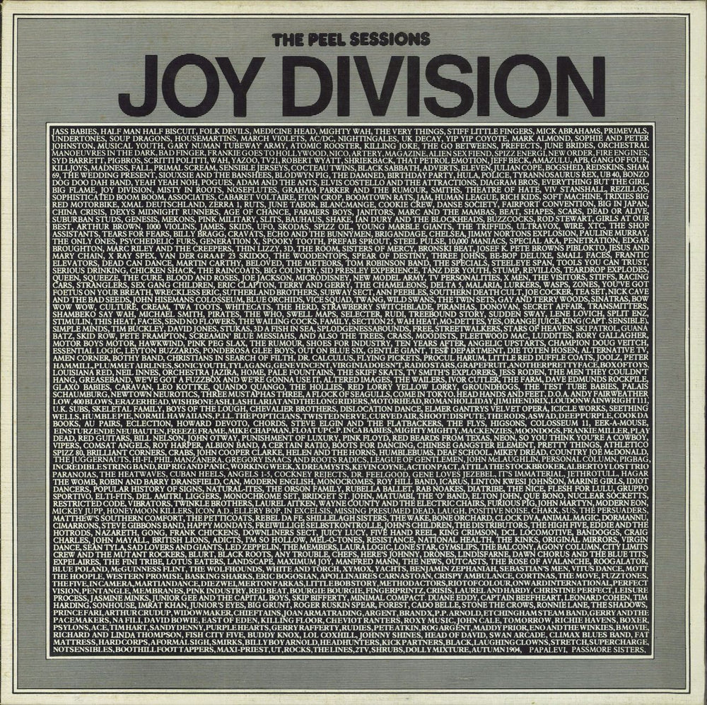 Joy Division The Peel Sessions - EX UK 12" vinyl single (12 inch record / Maxi-single) SFPS013