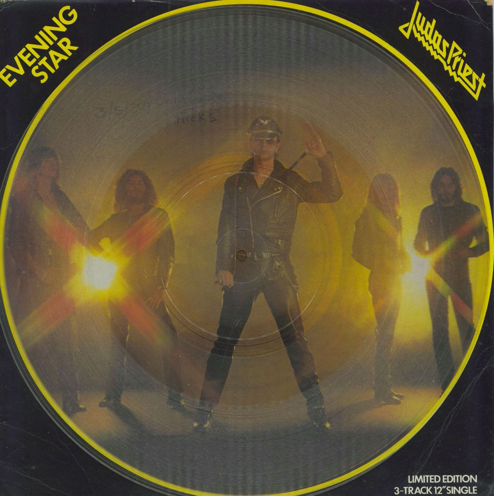 Judas Priest Evening Star - Clear Vinyl - wos UK 12" vinyl single (12 inch record / Maxi-single) 12-7312