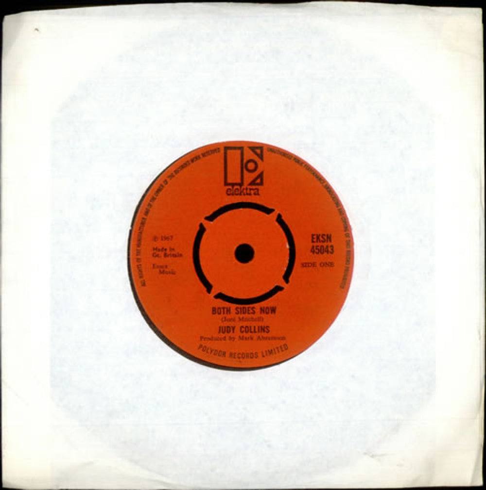 Judy Collins Both Sides Now - 1st - 4pr UK 7" vinyl single (7 inch record / 45) EKSN45043