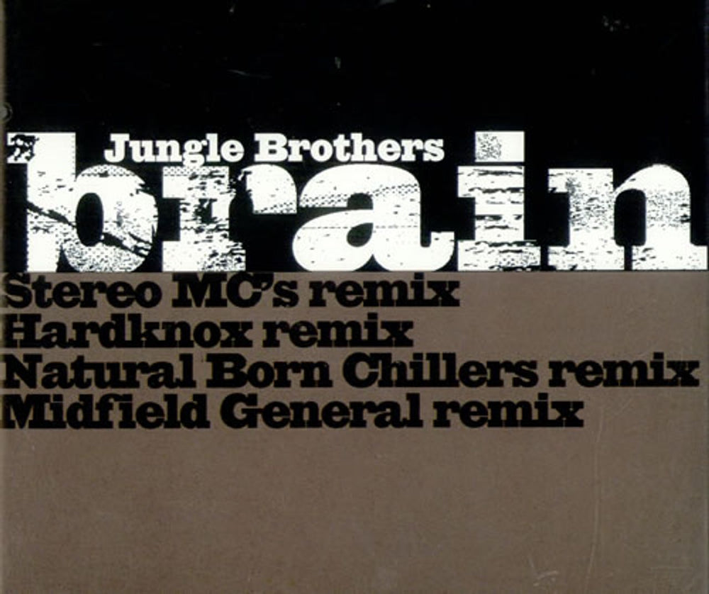 Jungle Brothers Brain - Remixes UK CD single (CD5 / 5") GEE5000388