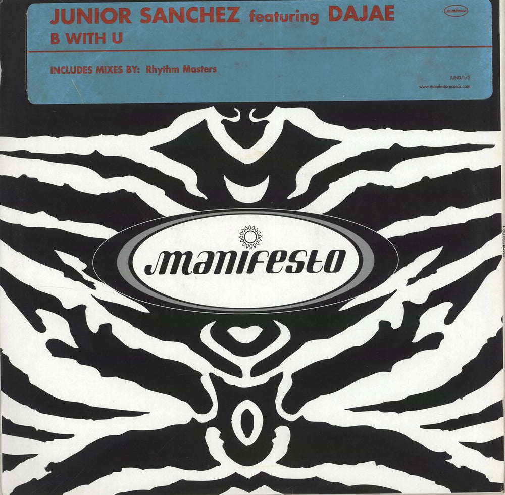 Junior Sanchez B With U UK 12" vinyl single (12 inch record / Maxi-single) JUNDJ1/2