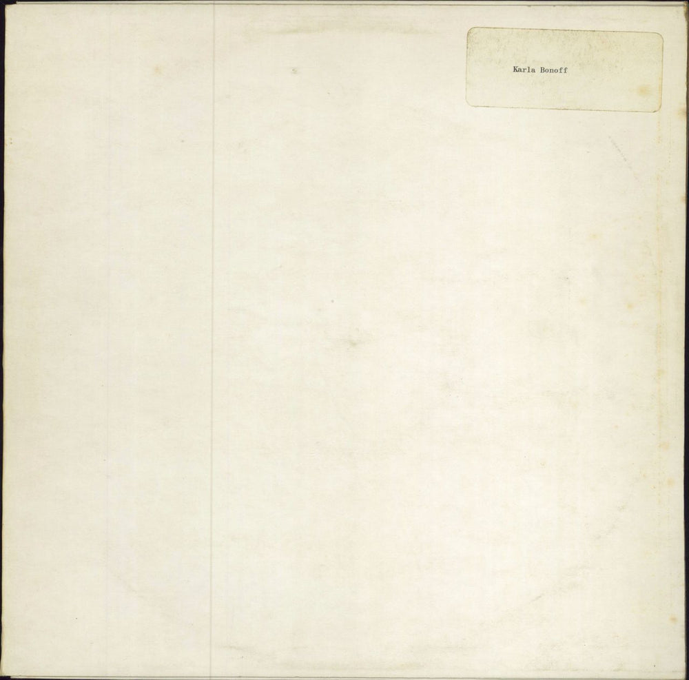 Karla Bonoff Karla Bonoff - Test Pressing UK vinyl LP album (LP record) 82455