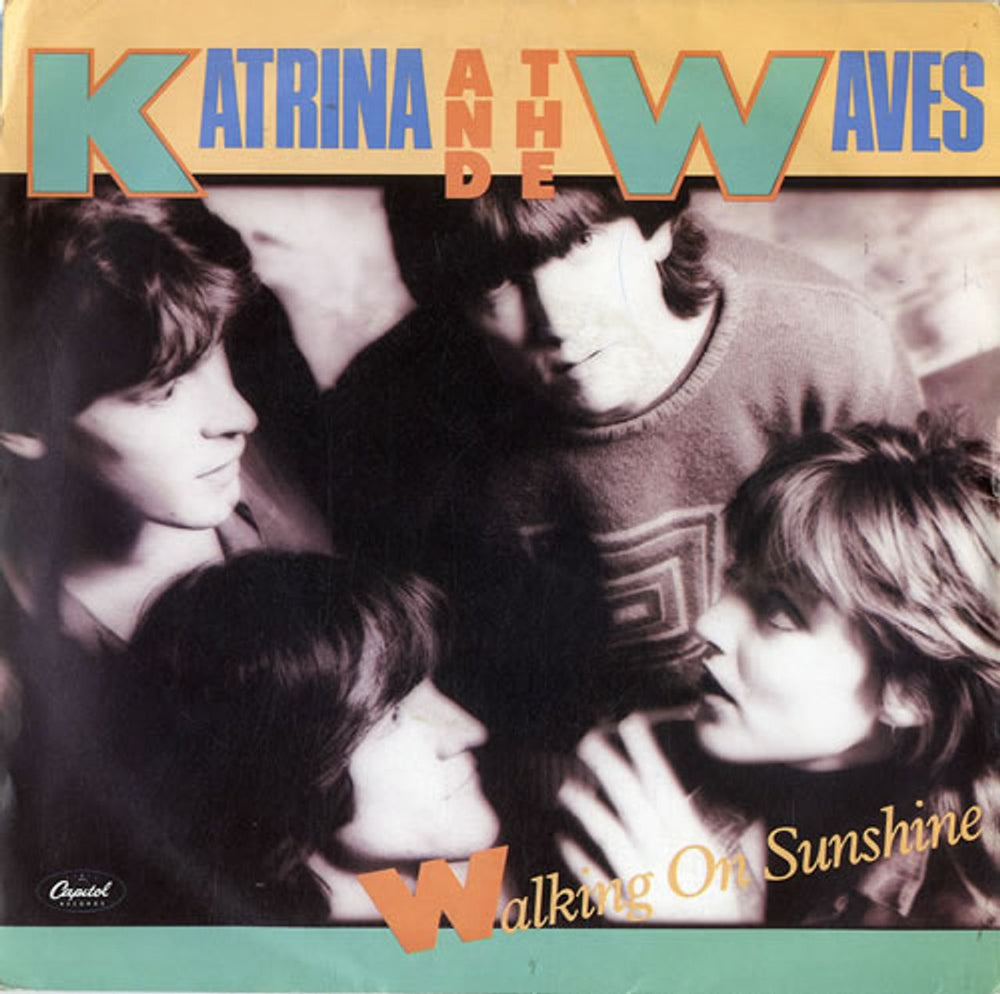 Katrina & The Waves Walking On Sunshine - P/S - Solid UK 7" vinyl single (7 inch record / 45) CL354