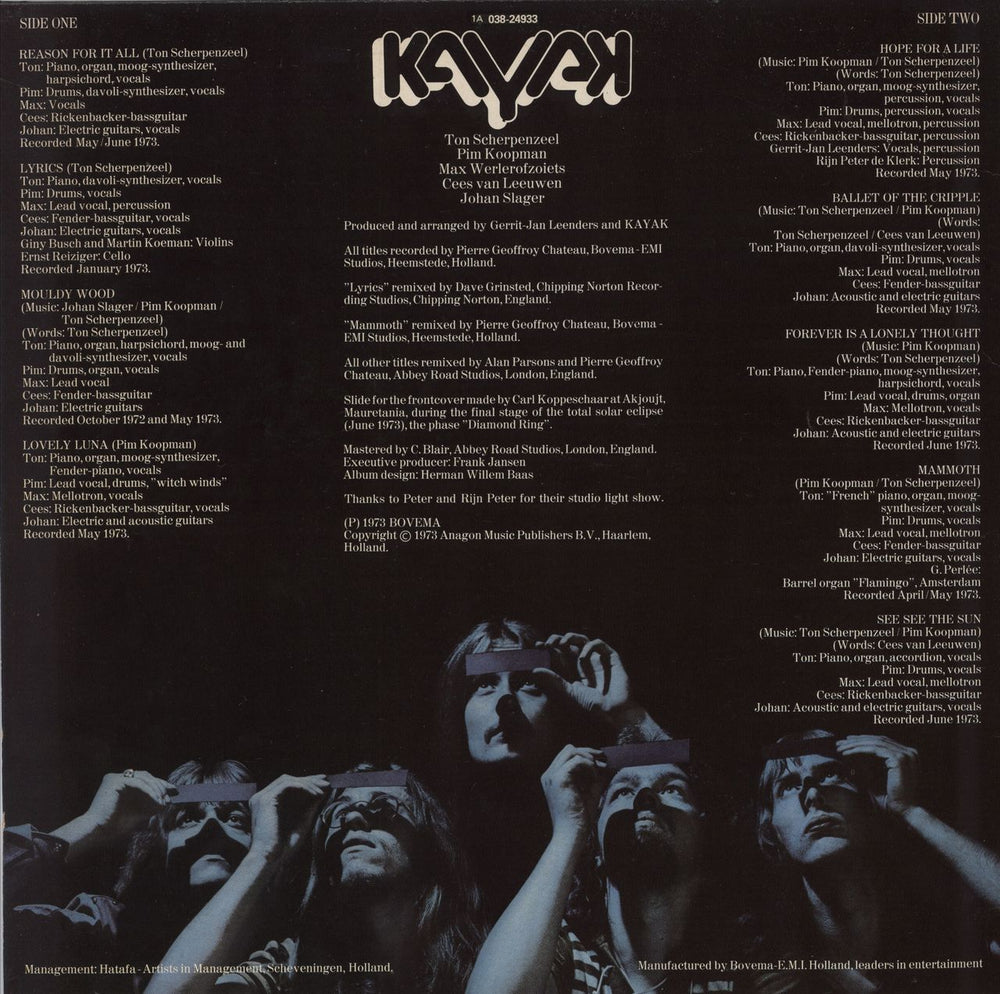 Kayak See See The Sun Japanese vinyl LP album (LP record)