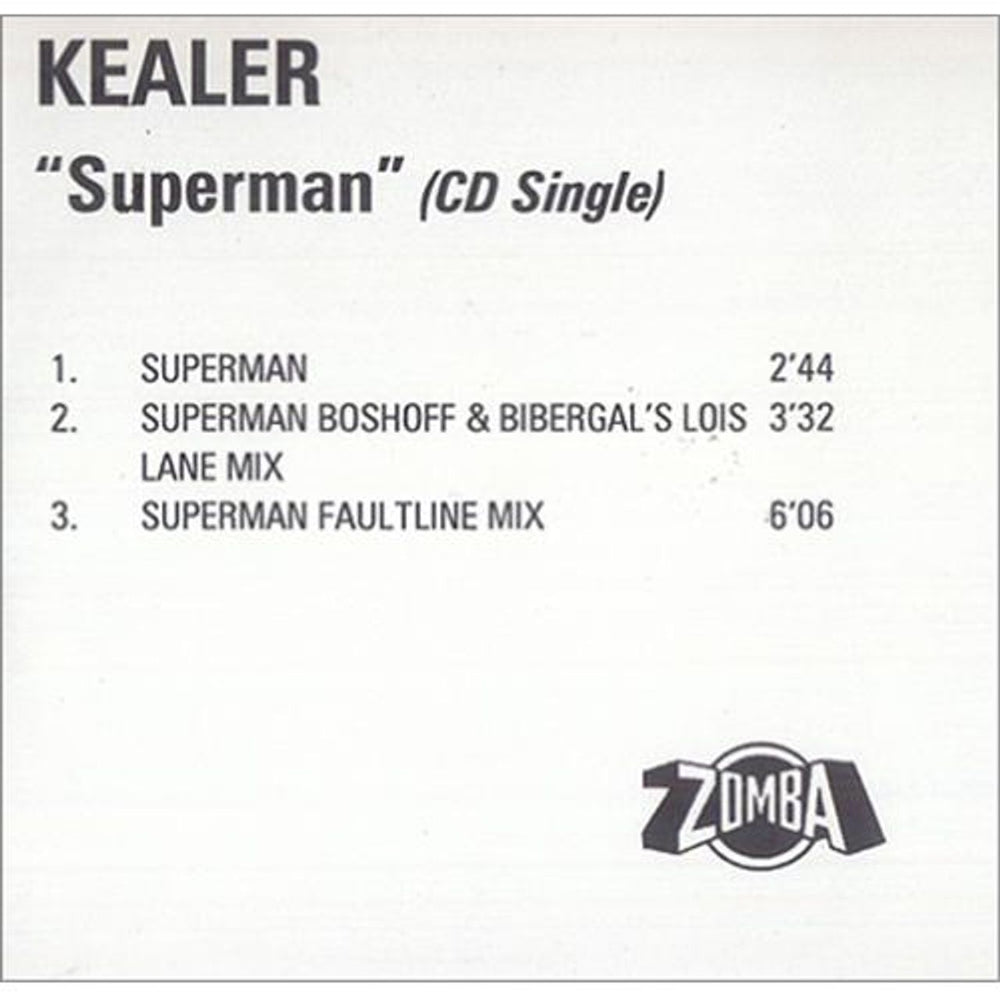 Kealer Superman UK Promo CD-R acetate CD-R ACETATE