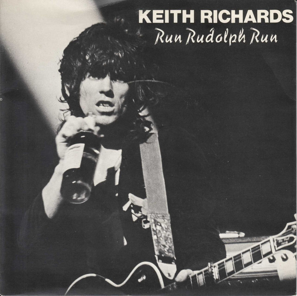 Keith Richards Run Rudolph Run + P/S UK 7" vinyl single (7 inch record / 45) RSR102