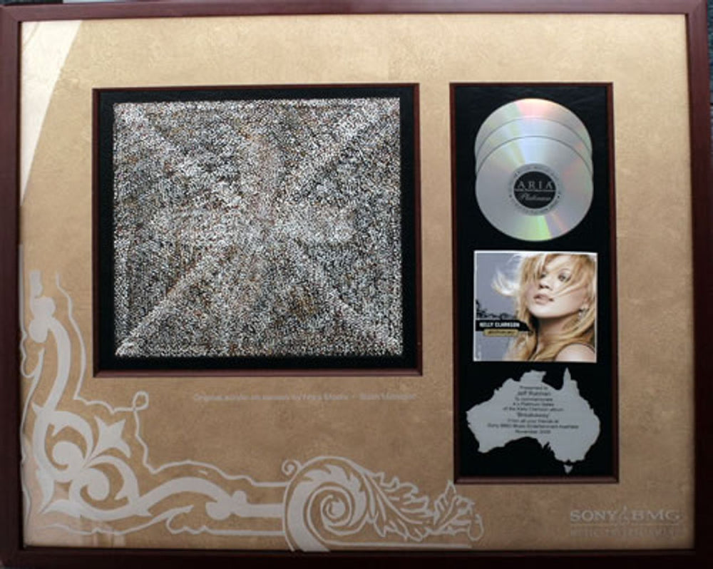 Kelly Clarkson Breakaway Australian artwork PLATINUM AWARD