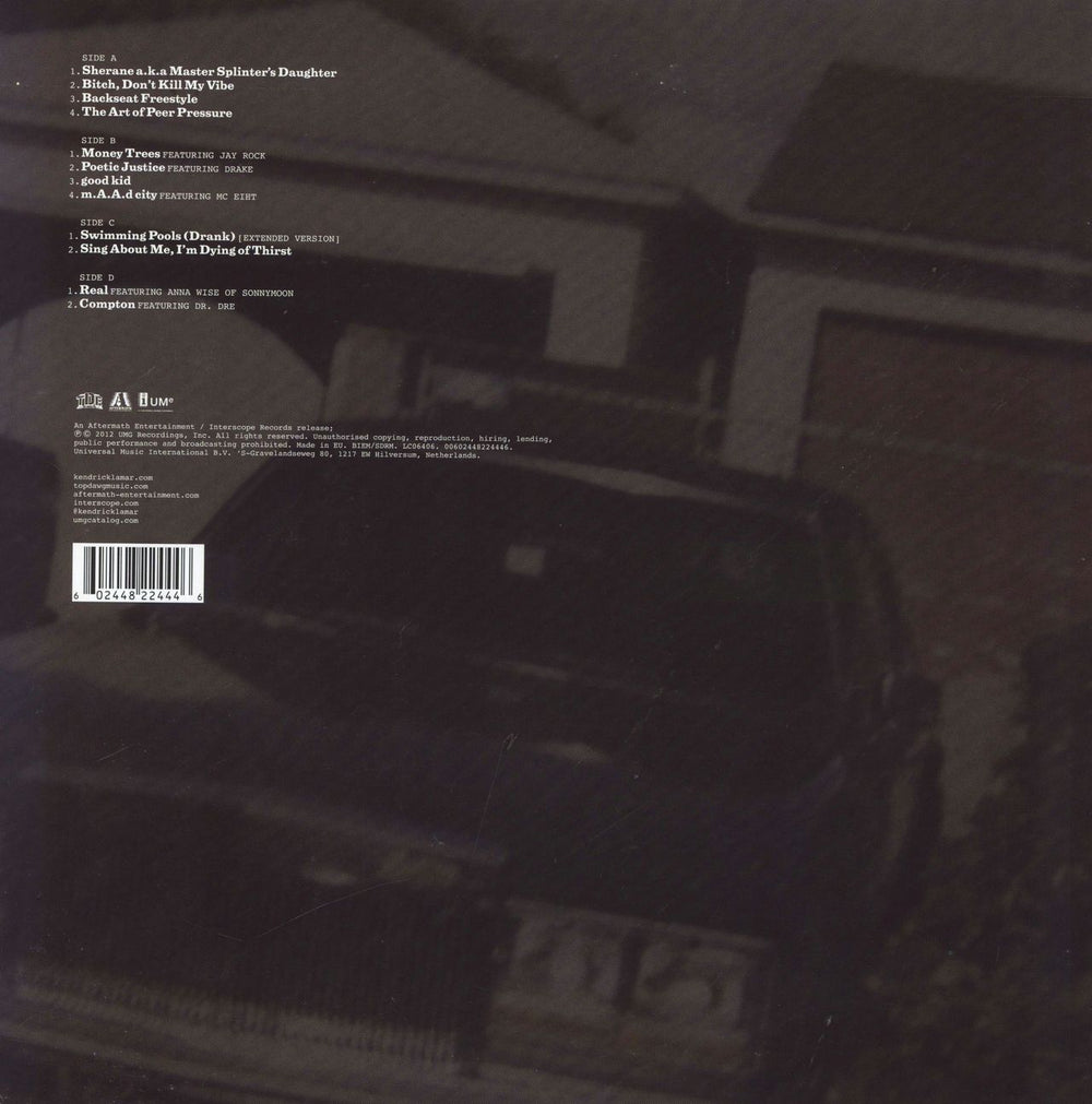 Kendrick Lamar good kid, m.A.A.d city - 10th Anniversary Edition UK 2-LP vinyl record set (Double LP Album)