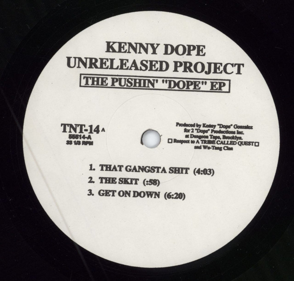 Kenny 'Dope' Gonzalez The Pushin' "Dope" EP - shrink US 12" vinyl single (12 inch record / Maxi-single) TNT-14