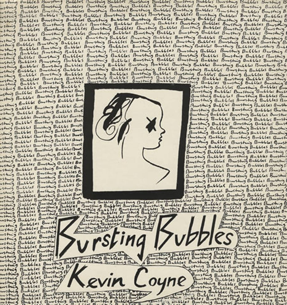 Kevin Coyne Bursting Bubbles + lyric poster UK vinyl LP album (LP record) V2152