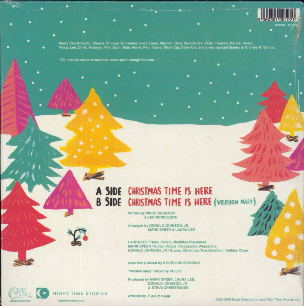 Khruangbin Christmas Time Is Here - Green Vinyl - Sealed US 7" vinyl single (7 inch record / 45) 5060391091921