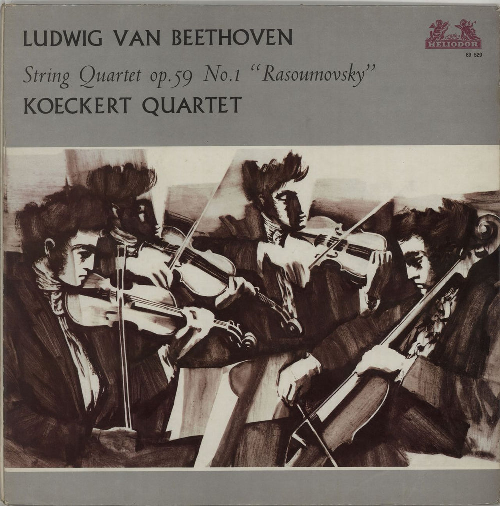 Koeckert Quartet Beethoven: String Quartet Op.59 No. 1 "Rasoumovsky" UK vinyl LP album (LP record) 89529