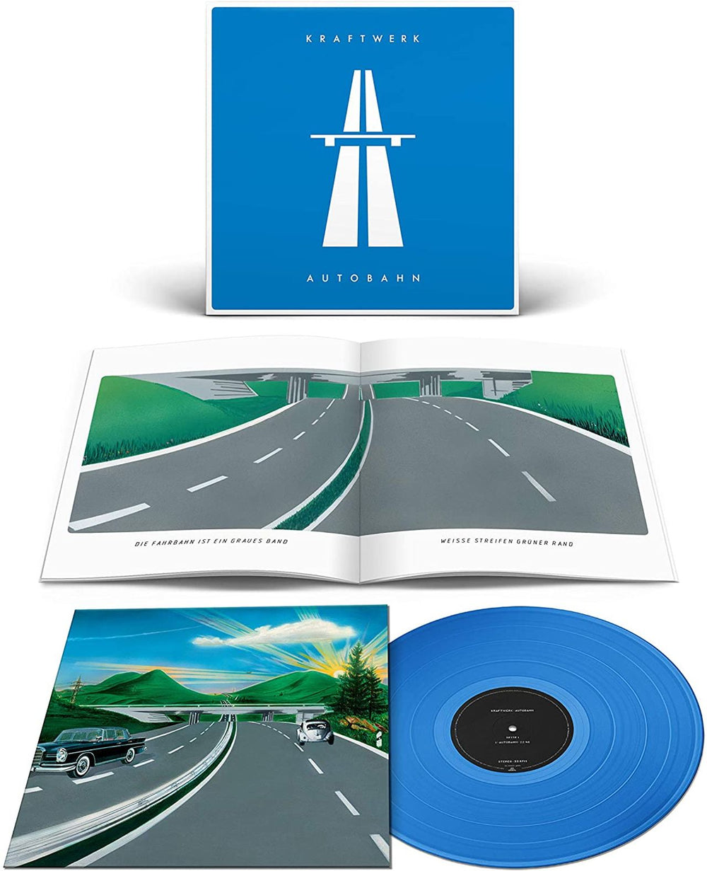 Kraftwerk Autobahn - Blue Vinyl - Sealed UK vinyl LP album (LP record) 5099996601419