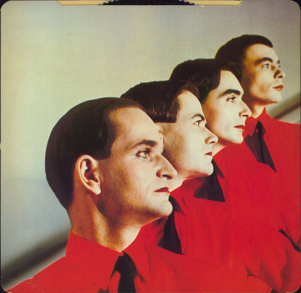 Kraftwerk The Man-Machine + Inner - Stickered UK vinyl LP album (LP record)