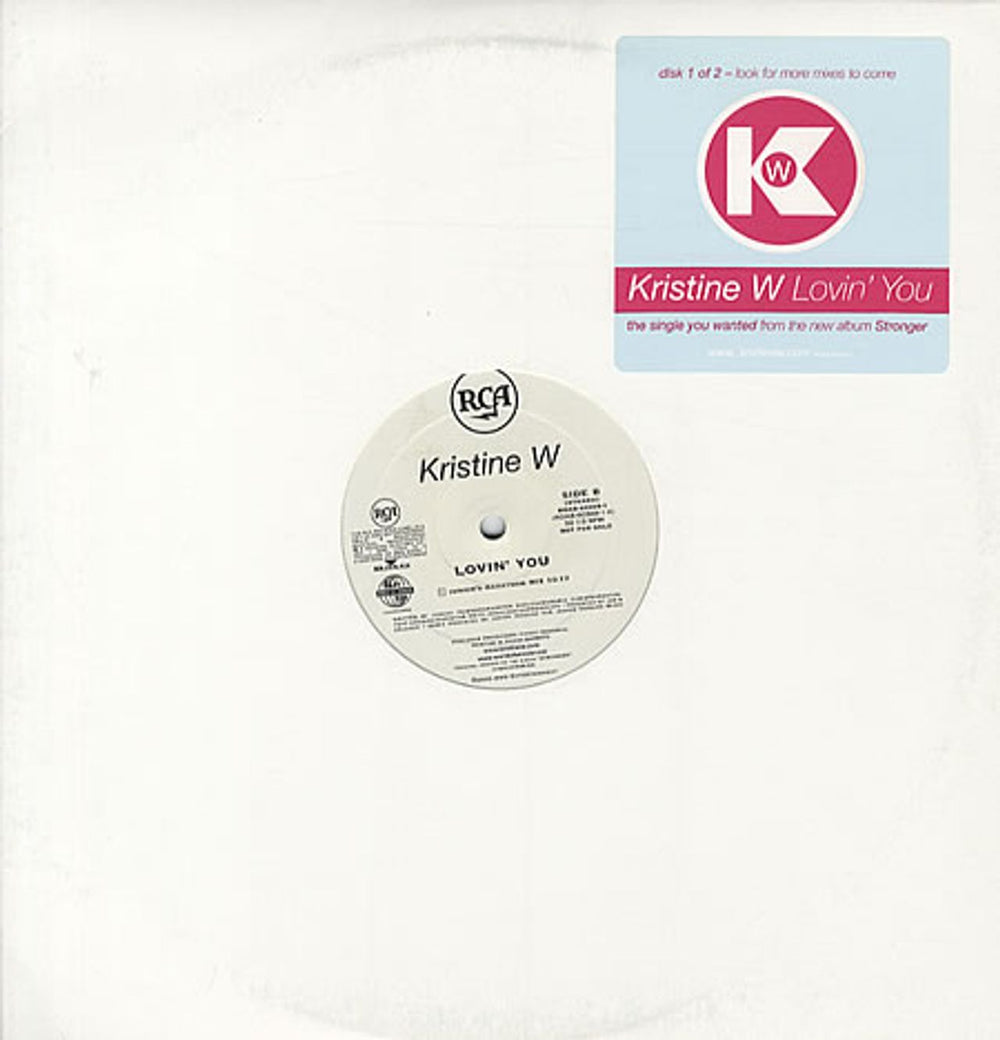 Kristine W Lovin' You - Triplepack US Promo 12" vinyl single (12 inch record / Maxi-single) RDAB-60388/92