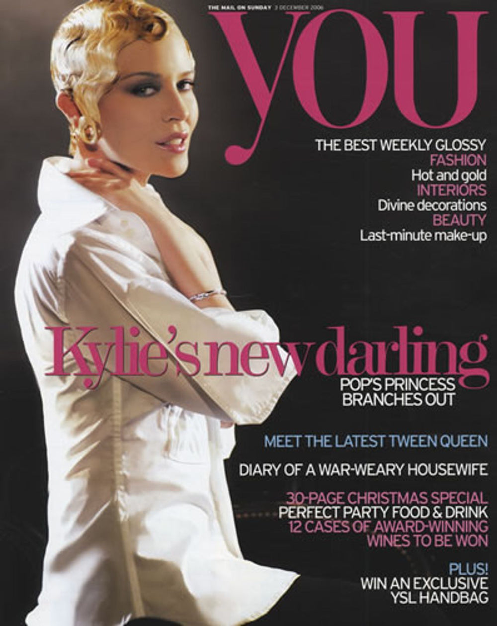 Kylie Minogue You UK magazine DECEMBER 2006