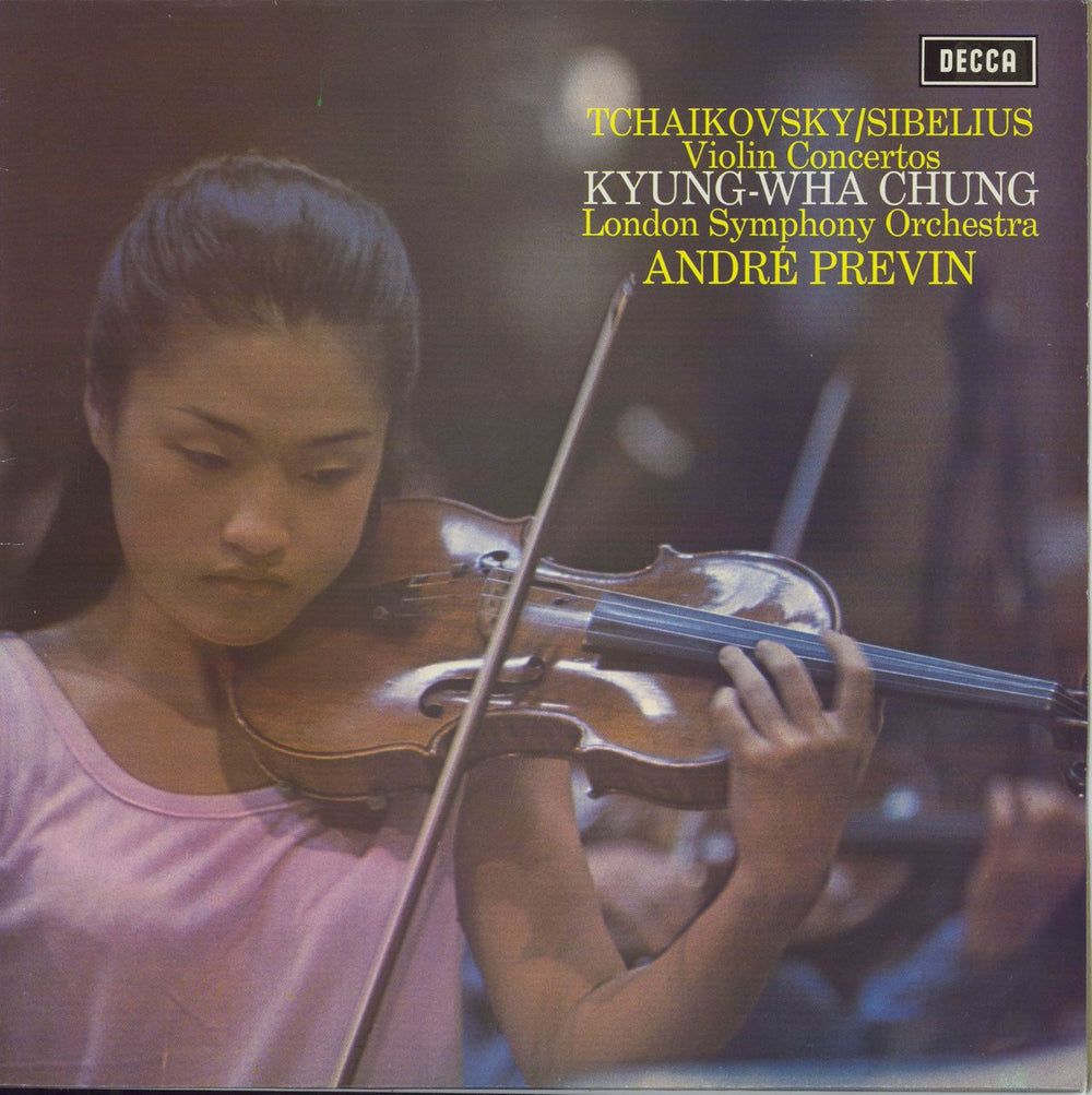 Kyung-Wha Chung Tchaikovsky/Sibelius : Violin Concertos Dutch vinyl LP album (LP record) SXL6493