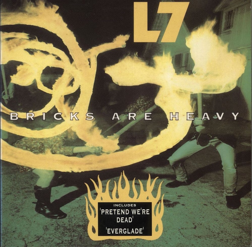 L7 Bricks Are Heavy - EX UK vinyl LP album (LP record) 828307-1