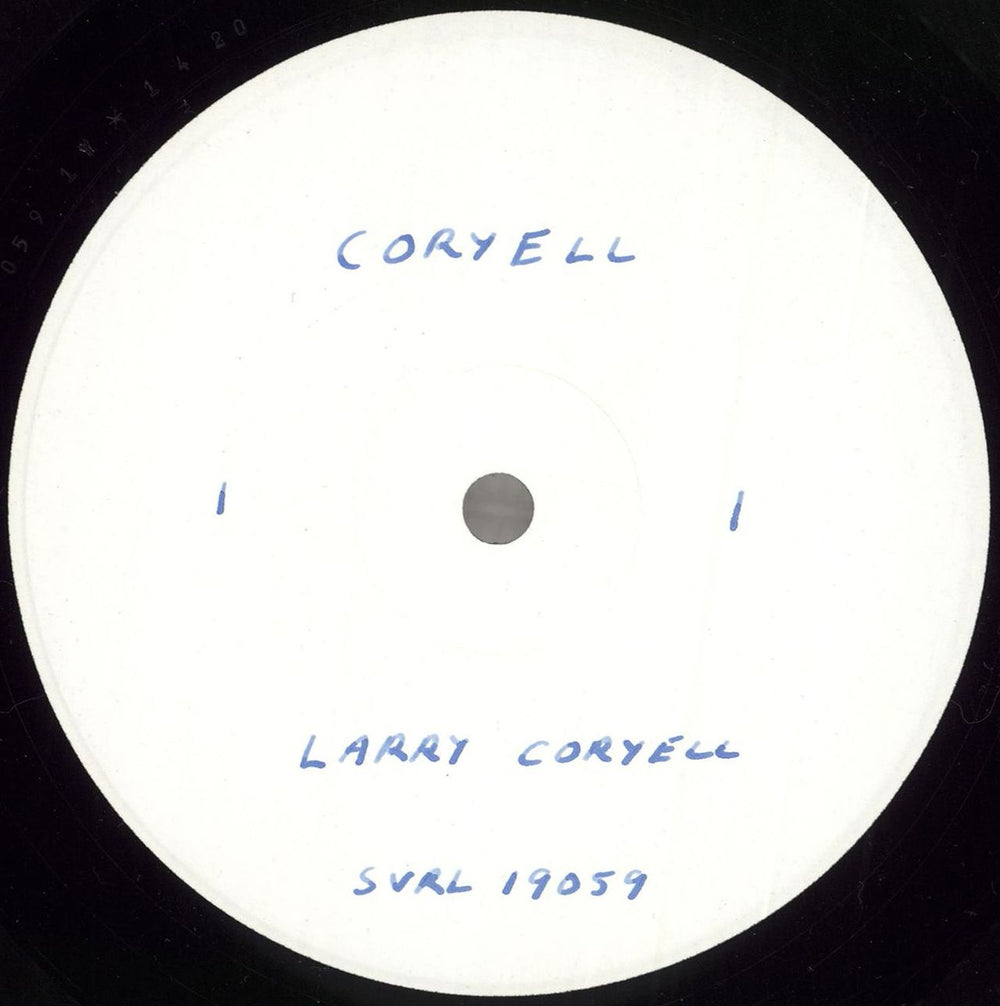 Larry Coryell Coryell - Test Pressing UK vinyl LP album (LP record) SVRL19059