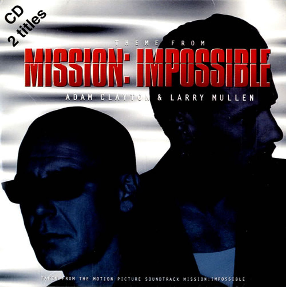 Larry Mullen & Adam Clayton Theme From Mission Impossible UK CD single (CD5 / 5") MUMTT75