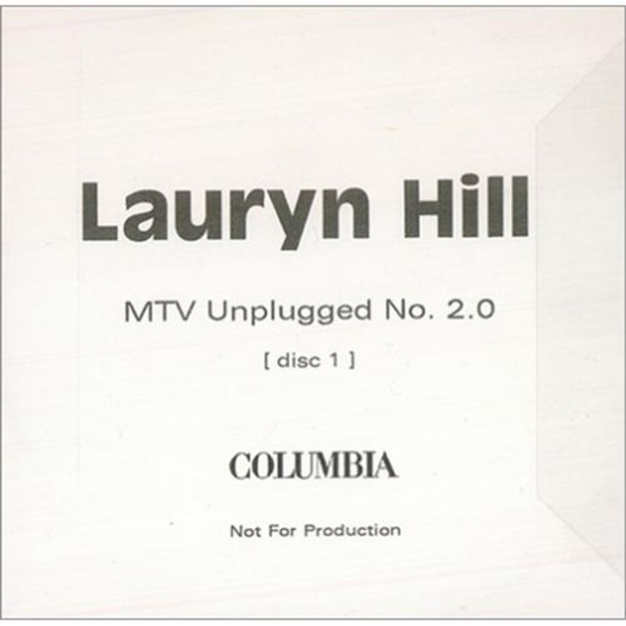 Lauryn Hill MTV Unplugged No. 2.0 UK CD-R acetate — RareVinyl.com