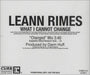 Leann Rimes What I Cannot Change US Promo CD single (CD5 / 5") CURBD-2101