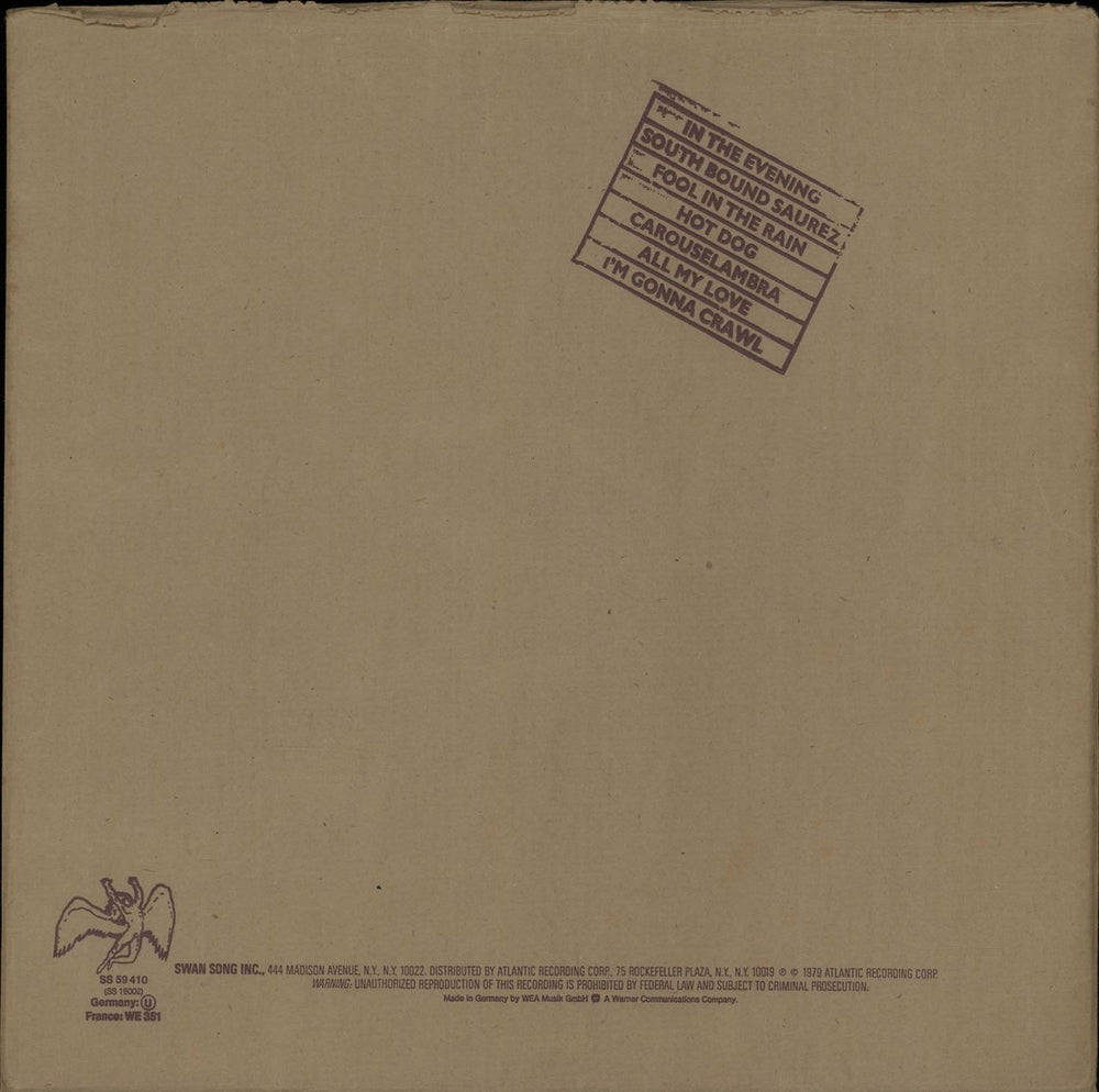 Led Zeppelin In Through The Out Door - 1st B - Complete German vinyl LP album (LP record)