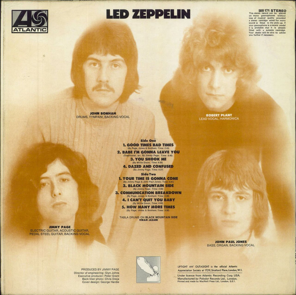 Led Zeppelin Led Zeppelin - 3rd - VG UK vinyl LP album (LP record)