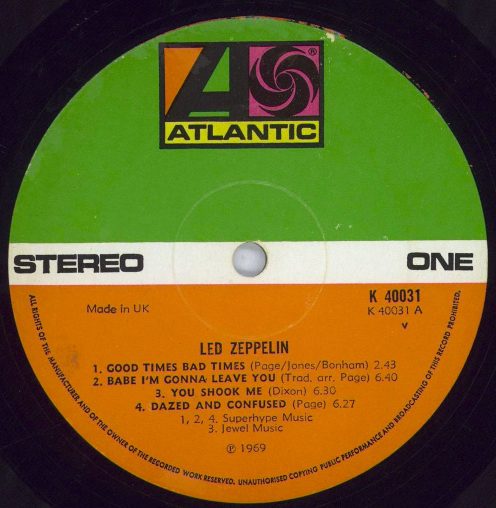 Led Zeppelin Led Zeppelin - 4½ - EX UK vinyl LP album (LP record) ZEPLPLE656174