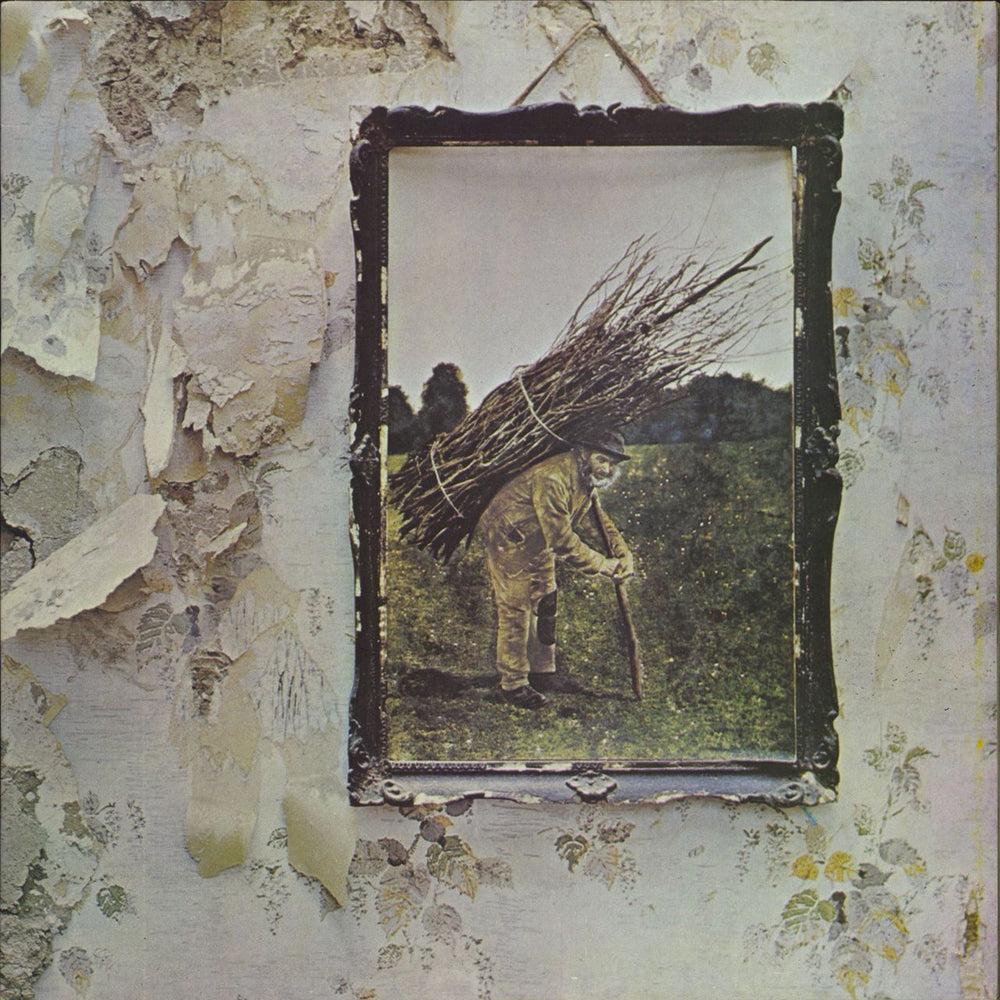 Led Zeppelin Led Zeppelin IV - 11th + Inner - Misaligned label print UK vinyl LP album (LP record) K50008