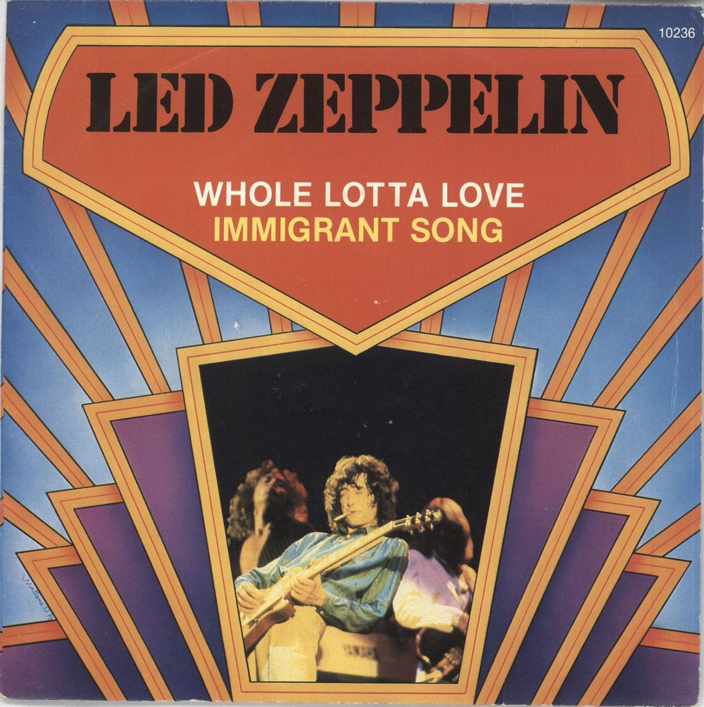 Led Zeppelin Whole Lotta Love Belgian 7" vinyl single (7 inch record / 45) 10236