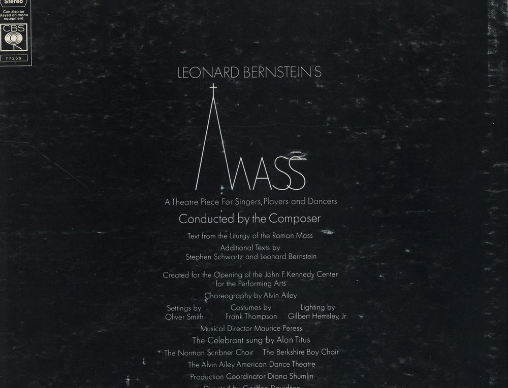 Leonard Bernstein Mass UK Vinyl Box Set