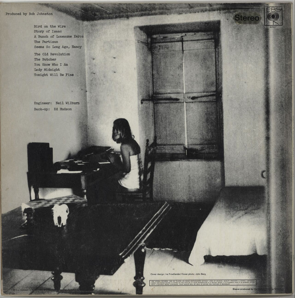 Leonard Cohen Songs From A Room - 1st Stereo UK vinyl LP album (LP record)