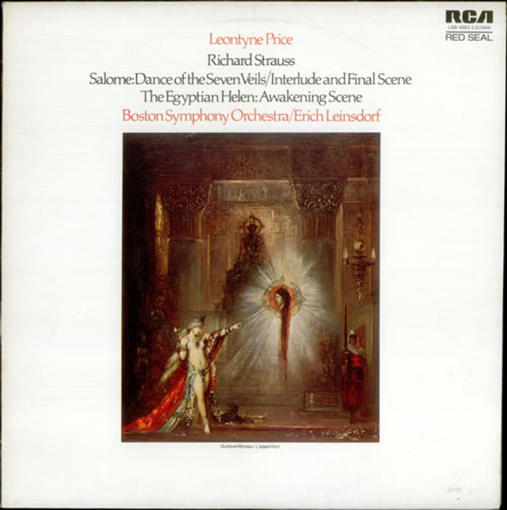 Leontyne Price Strauss: Salome / The Egyptian Helen (Excerpts) UK vinyl LP album (LP record) LSB4083